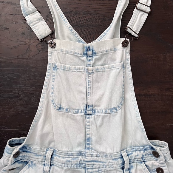 Lightwash Denim Overalls - Picture 2 of 4